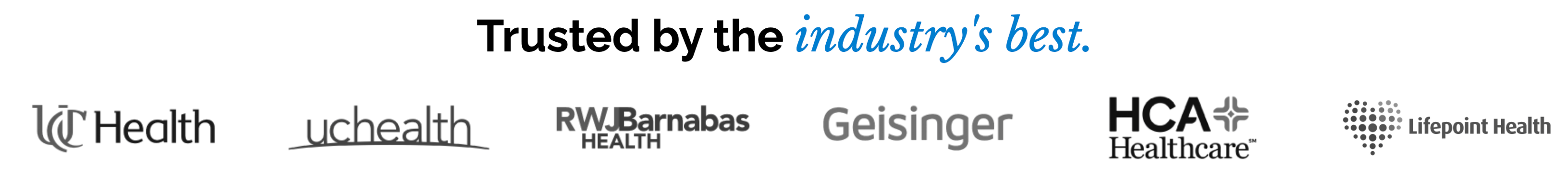 Trusted by the industry's best